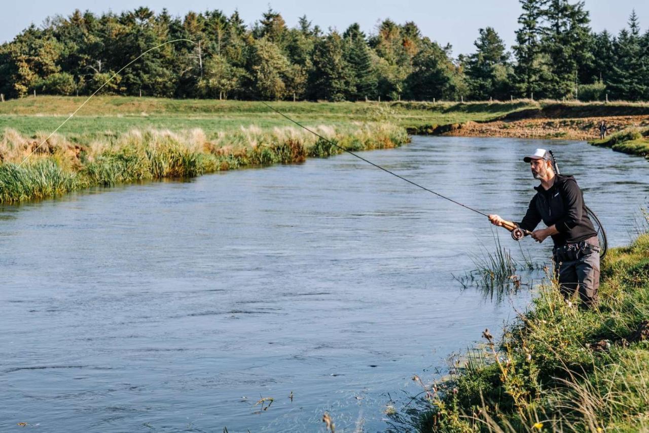 Autentisk Campinghytte Tarm Exteriör bild